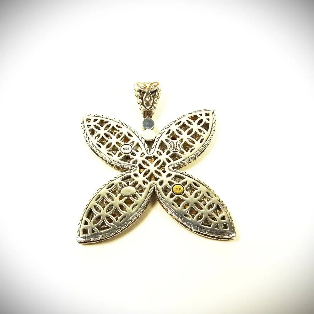 JOHN HARDY Citrine & Garnet Batu Kawung Pendant & Chain Necklace - Picture 10 of 11